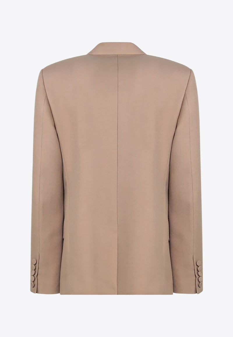 Valentino Double-Breasted Wool Blazer Beige 6V0CEI059EB/Q_VALE-9RN