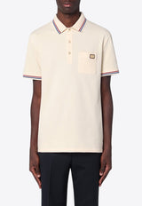 Valentino VLogo Polo T-shirt Butter 6V3MH01KAQJ/Q_VALE-581