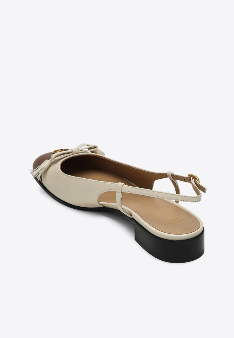 Valentino Valet Du Roi Slingback Flats Beige 6W0S0MH0DDT/Q_VALE-AHA