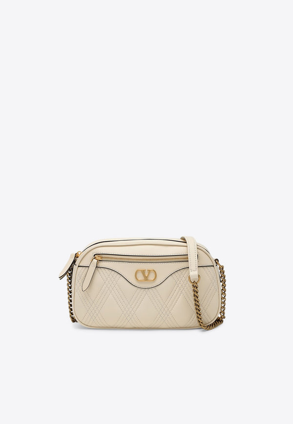 Valentino Medium Quiltie 67 Shoulder Bag in Nappa Leather Ivory 6W2B0R03IFE/Q_VALE-REN