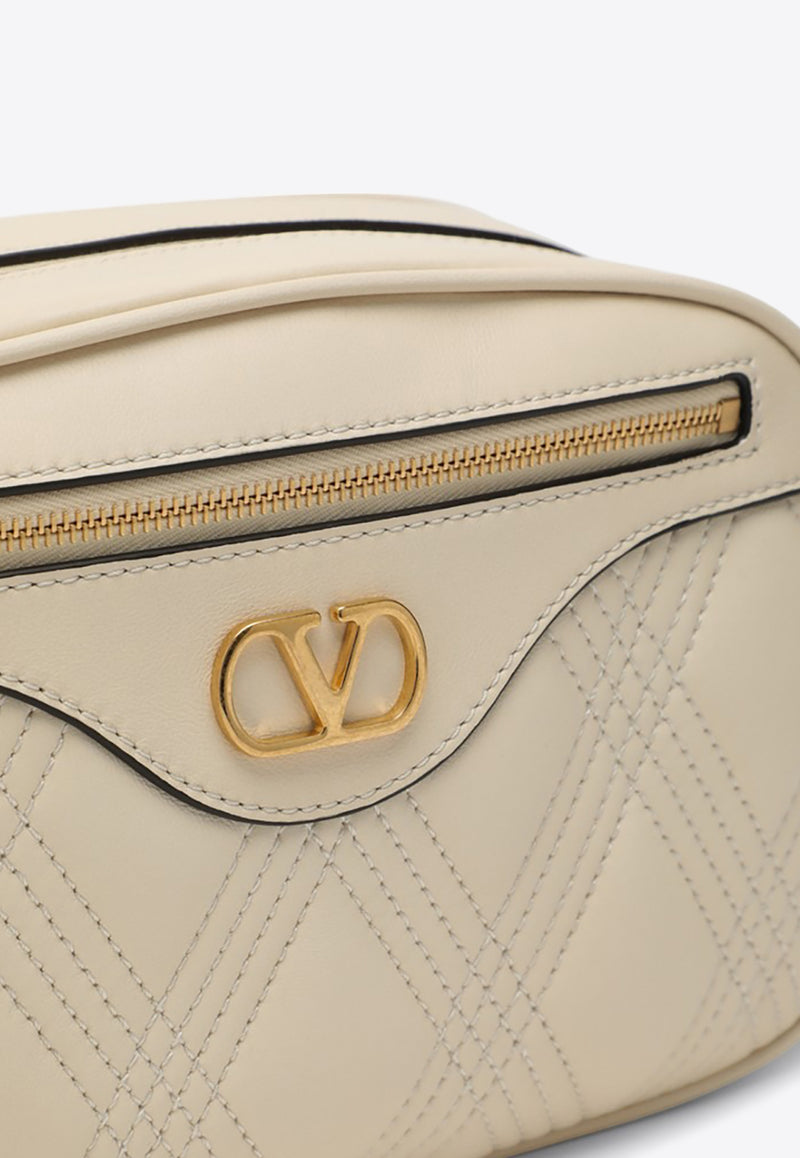 Valentino Medium Quiltie 67 Shoulder Bag in Nappa Leather Ivory 6W2B0R03IFE/Q_VALE-REN