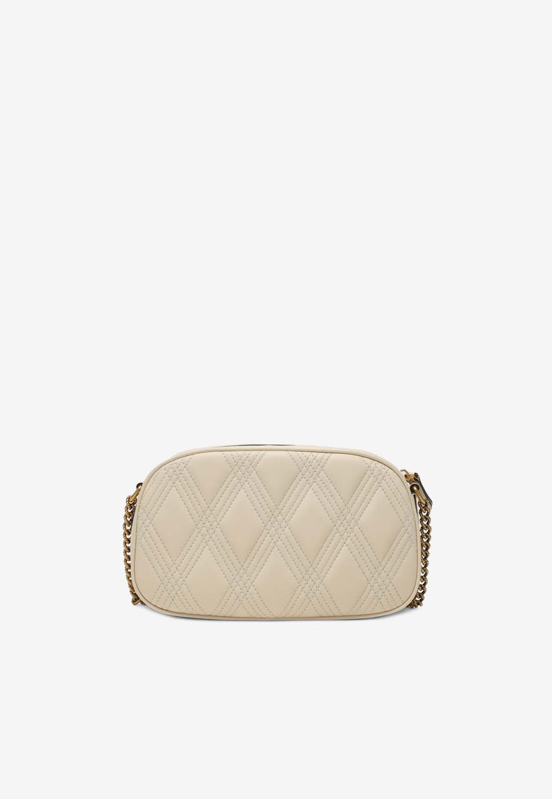 Valentino Medium Quiltie 67 Leather Crossbody Bag Cream 6W2B0R03IFE REN