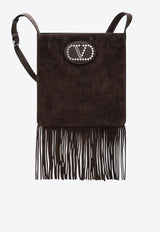 Valentino Fringed Suede Crossbody Bag Brown 6W2B0R29TYW/Q_VALE-6U7