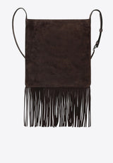 Valentino Fringed Suede Crossbody Bag Brown 6W2B0R29TYW/Q_VALE-6U7