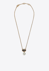 Valentino VLogo Ovalette Necklace Gold 6W2J0X88NBS/Q_VALE-RFR