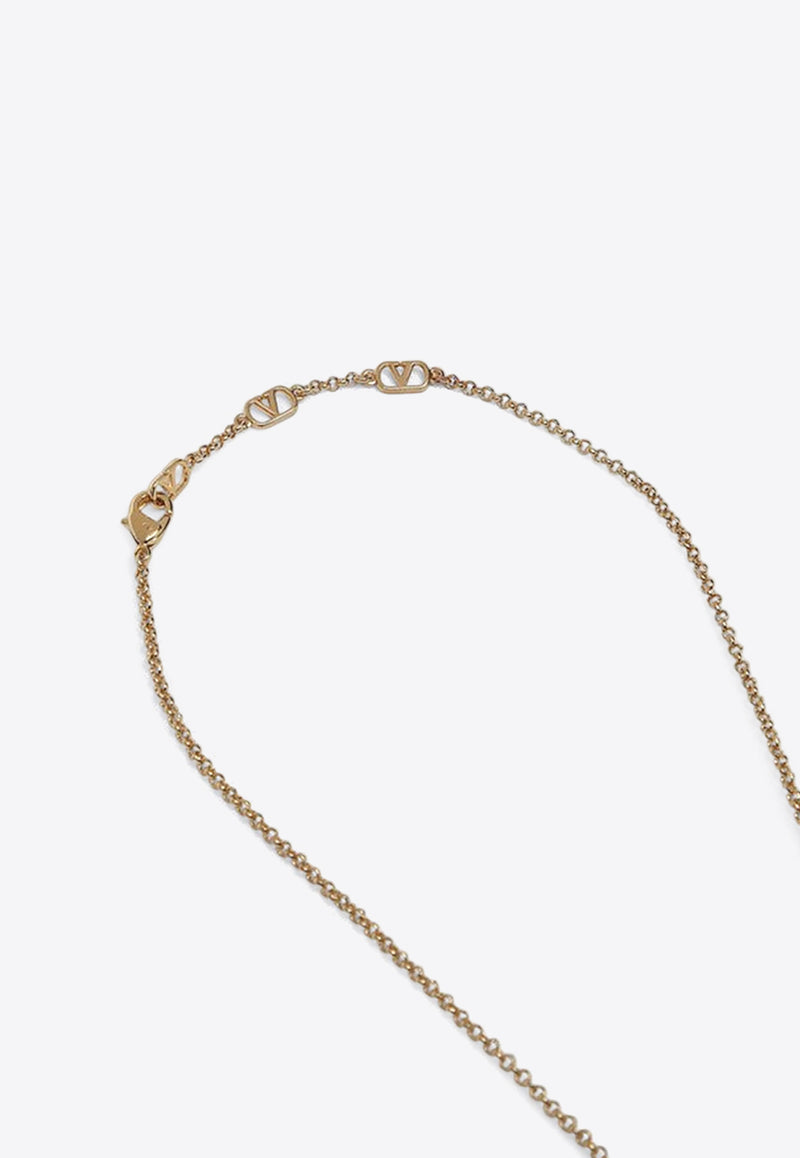 Valentino VLogo Ovalette Necklace Gold 6W2J0X88NBS/Q_VALE-RFR