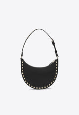 Valentino Mini Rockstud Grained Leather Hobo Bag  Black 6W2P0AI7VSH/Q_VALE-0NO