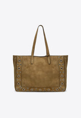 Valentino Large Nellcôte Suede Tote Bag Brown 6Y0B0D58SVI/Q_VALE-RDX