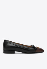 Valentino Valet Du Roi Leather Ballet Flats Black 6Y0S0L03VMH/Q_VALE-BXV