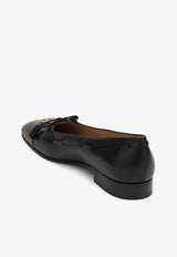 Valentino Valet Du Roi Leather Ballet Flats Black 6Y0S0L03VMH/Q_VALE-BXV