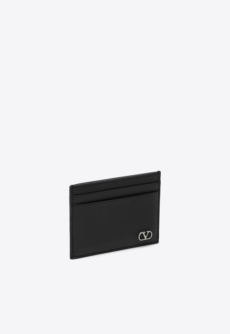 Valentino VLogo Calf Leather Cardholder Black 6Y2P0V09UAG/Q_VALE-0NO