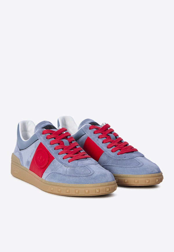 Valentino Upvillage Low-Top Suede Sneakers Gray 6Y2S0H77LAL RJD