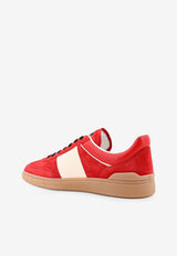 Valentino Upvillage Suede Low-Top Sneakers Red 6Y2S0H77LAL_RJA