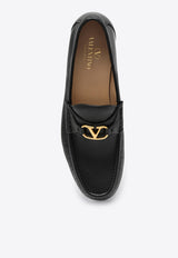 Valentino VLogo Leather Loafers Black 6Y2S0J68MIL/Q_VALE-0NO