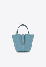 Picotin 18 in New Blue Jean Clemence with Palladium Hardware