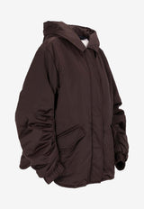 LEMPELIUS Padded Hood Jacket Brown 261ENY_49