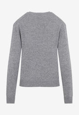 Cashmere Sweater with Detachable Scarf-Style Hood