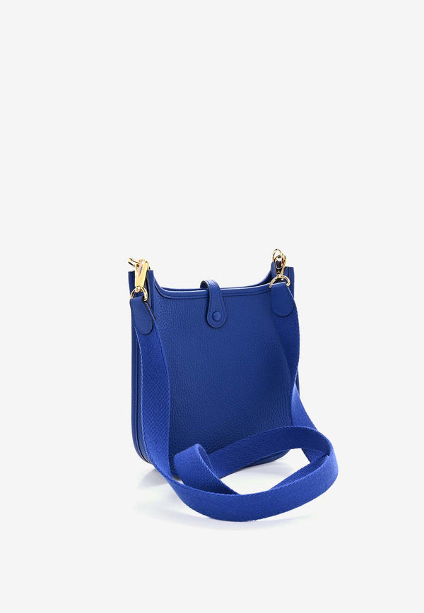 Hermès Evelyne TPM in Bleu Royal Taurillon Clemence with Gold Hardware Bleu Royal
