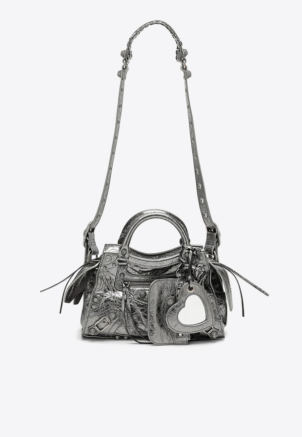 Balenciaga XS Neo Cagole Top Handle Bag 700940210D0/O_BALEN-8103 Silver