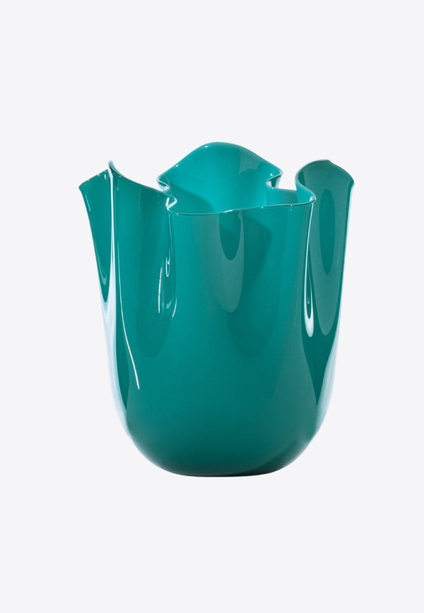 Venini Fazzoletto Glossy Vase 700.02 PB Green