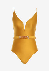 Zimmerman August V-Cut One-Piece Swimsuit 7018WRS242YELLOW