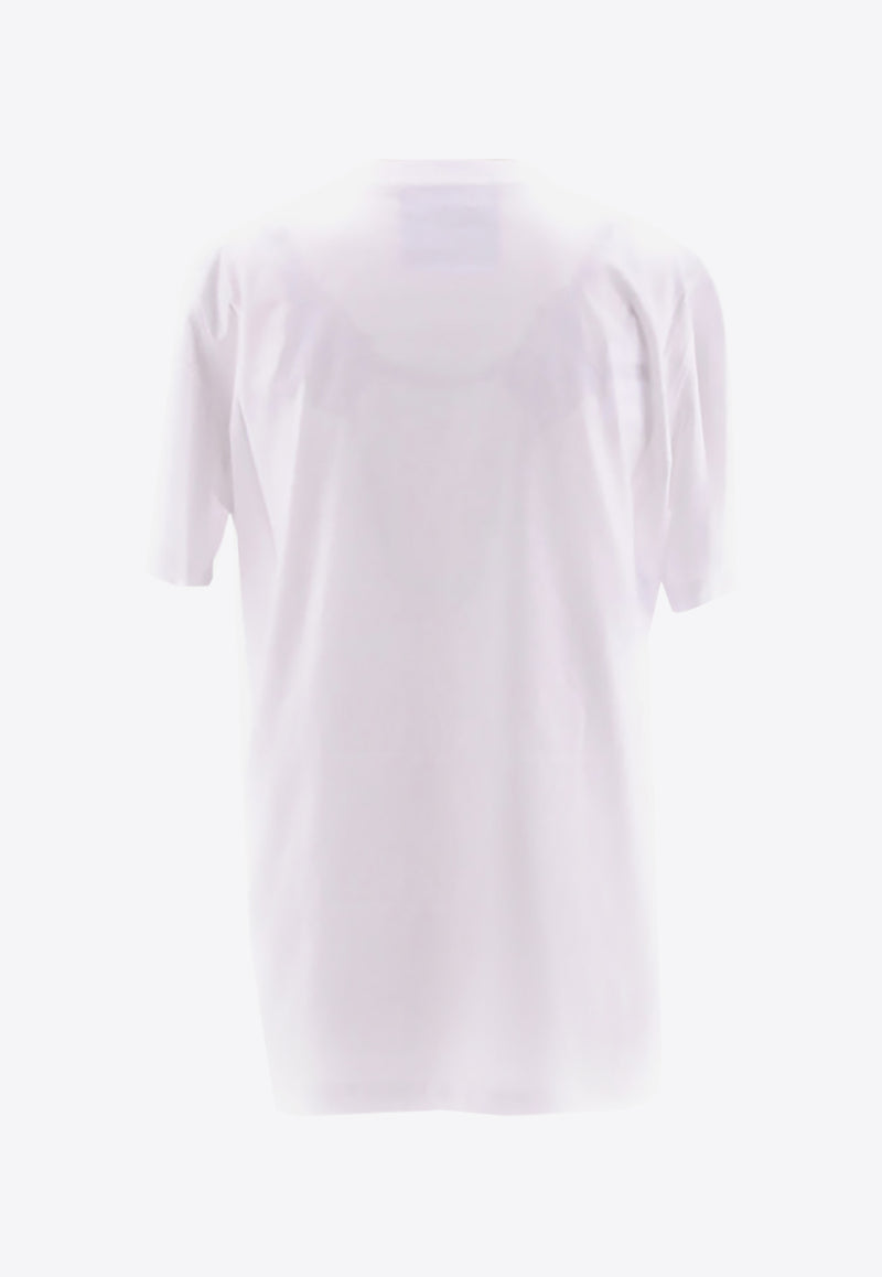 Moschino In Love We Trust Crewneck T-shirt White 703_541_J2001