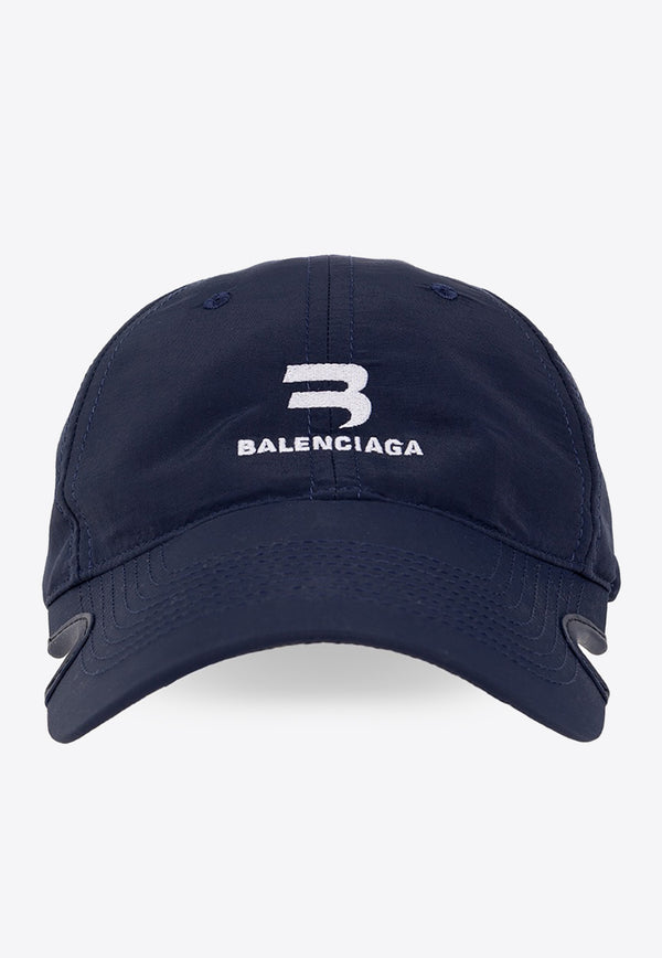 Balenciaga Logo Notch Baseball Cap 704102-459B1-1177BLUE MULTI