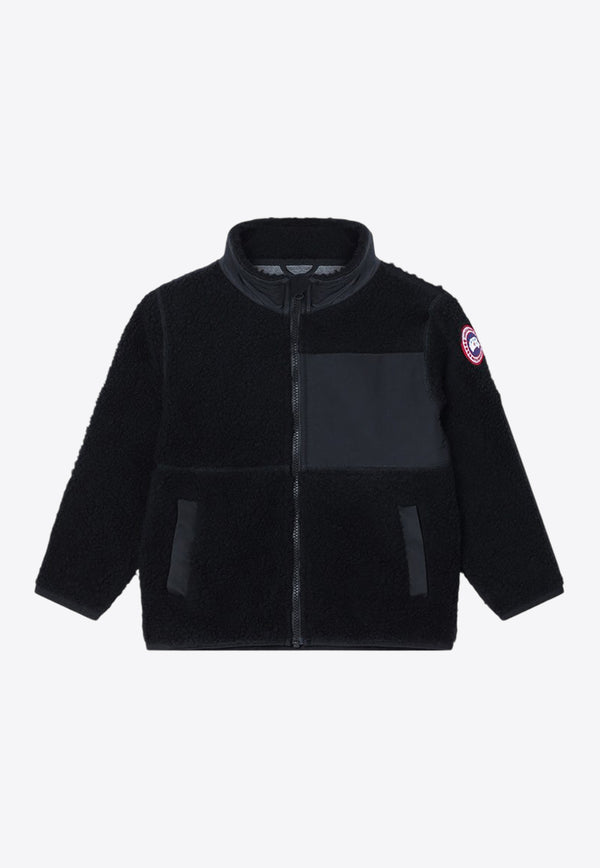 Canada Goose Kids Boys Zip-Up Fleece Jacket  Black 7083KNY/P_CANAD-61