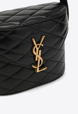 Saint Laurent June Quilted Leather Crossbody Bag Black 7100801EL07/O_YSL-1000