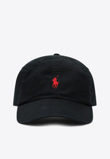 Polo Ralph Lauren Logo Embroidered Baseball Cap Black 710548524012CO/R_POLOR-PR