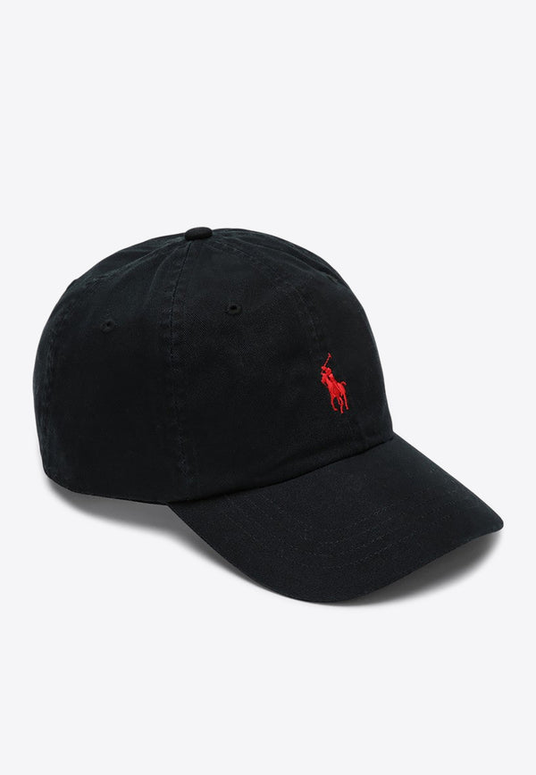 Polo Ralph Lauren Logo Embroidered Baseball Cap Black 710548524012CO/R_POLOR-PR