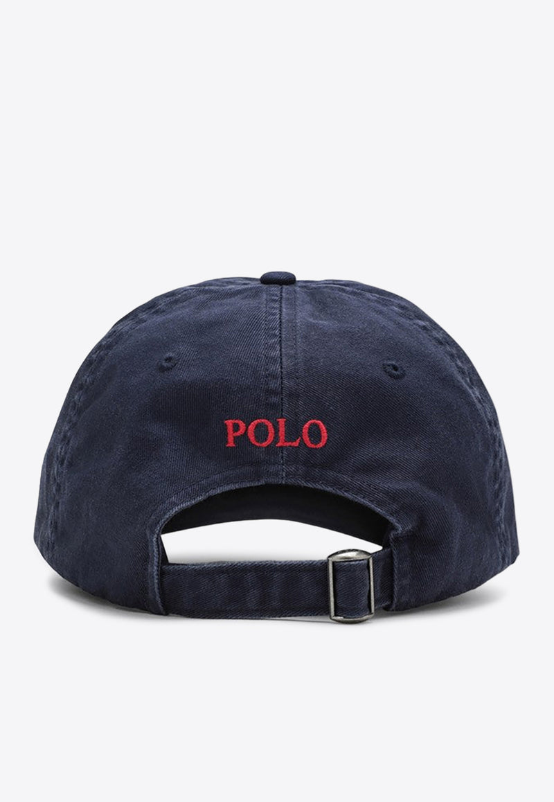 Polo Ralph Lauren Logo Embroidered Baseball Cap Blue 710548524014CO/P_POLOR-NR