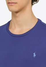 Polo Ralph Lauren Logo Embroidered Crewneck T-shirt Blue 710671438353CO/O_POLOR-BR