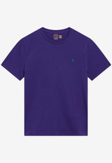 Polo Ralph Lauren Logo Embroidered Slim T-shirt Purple 710671438509CO/S_POLOR-CP