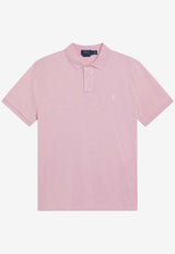 Polo Ralph Lauren Logo Embroidered Slim Polo T-shirt Pink 710680784117CO/S_POLOR-GP