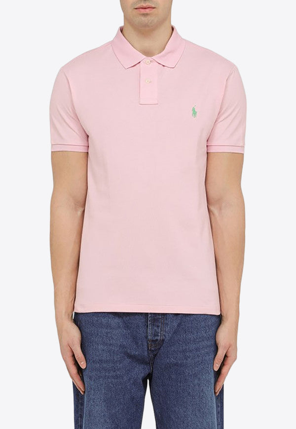 Polo Ralph Lauren Logo Embroidered Polo T-shirt Pink 710680784360CO/O_POLOR-GP