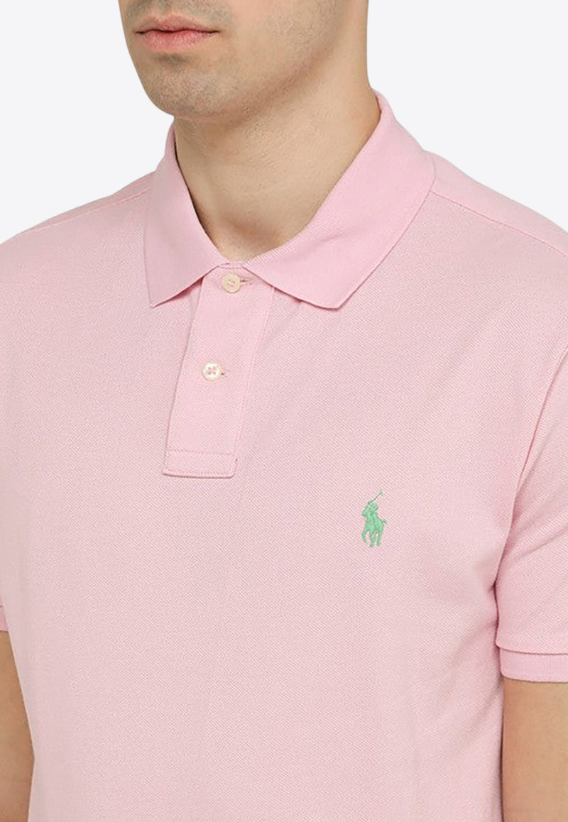 Polo Ralph Lauren Logo Embroidered Polo T-shirt Pink 710680784360CO/O_POLOR-GP