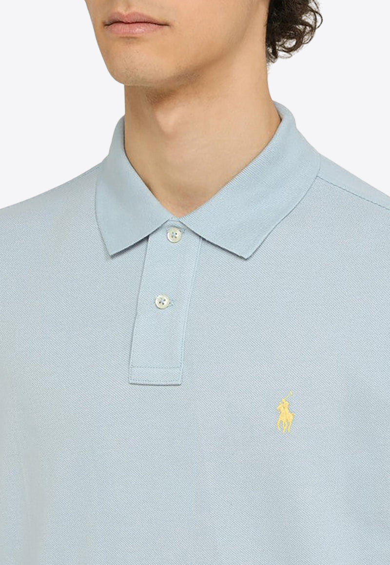 Polo Ralph Lauren Logo Embroidered Polo T-shirt Blue 710680784365CO/O_POLOR-AB