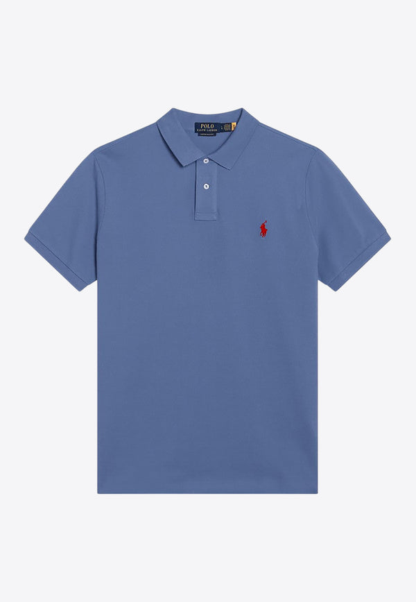 Polo Ralph Lauren Logo Embroidered Polo T-shirt Light Blue 710680784412CO/Q_POLOR-CA