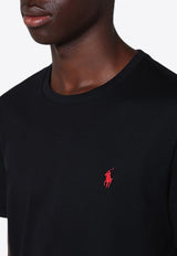 Polo Ralph Lauren Logo Embroidered T-shirt Black 710680785001CO/P_POLOR-BLK