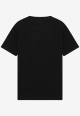 Polo Ralph Lauren Logo Embroidered T-shirt Black 710680785001CO/S_POLOR-BLK