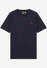 Polo Ralph Lauren Logo Embroidered T-shirt Blue 710680785004CO/S_POLOR-IN