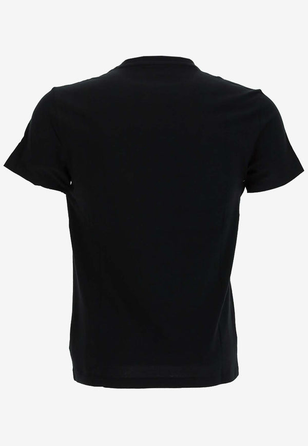 Polo Ralph Lauren Logo Embroidered Crewneck T-shirt Black 710680785_000_001