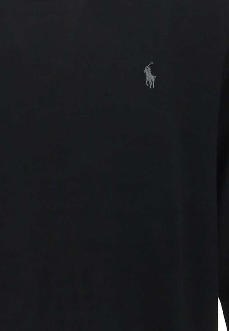 Polo Ralph Lauren Logo Embroidered Sweater Black 710684957_000_008