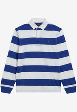 Polo Ralph Lauren Striped Long-Sleeved Rugby Polo T-shirt Blue 710717116500CO/S_POLOR-PO