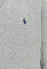 Polo Ralph Lauren Logo Embroidered Crewneck Sweatshirt Gray 710766772_000_004
