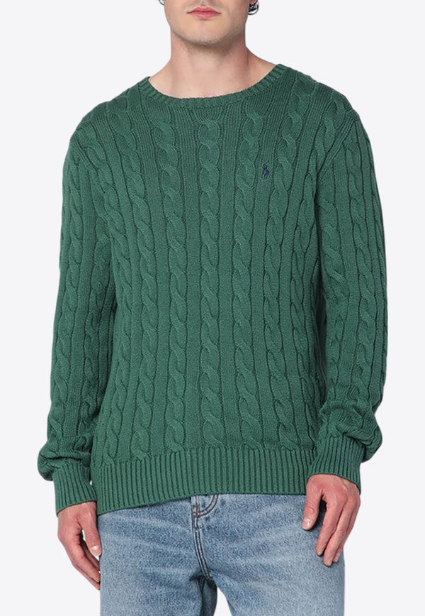 Polo Ralph Lauren Cable Knit Logo Sweater Green 710775885519CO/R_POLOR-KG