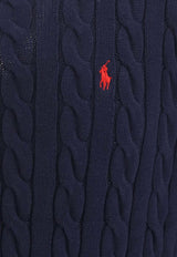 Polo Ralph Lauren Cable-Knit Logo Sweater Navy 710775885_000_001