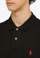 Polo Ralph Lauren Logo Embroidered Polo T-shirt Black 710782592001CO/O_POLOR-PB
