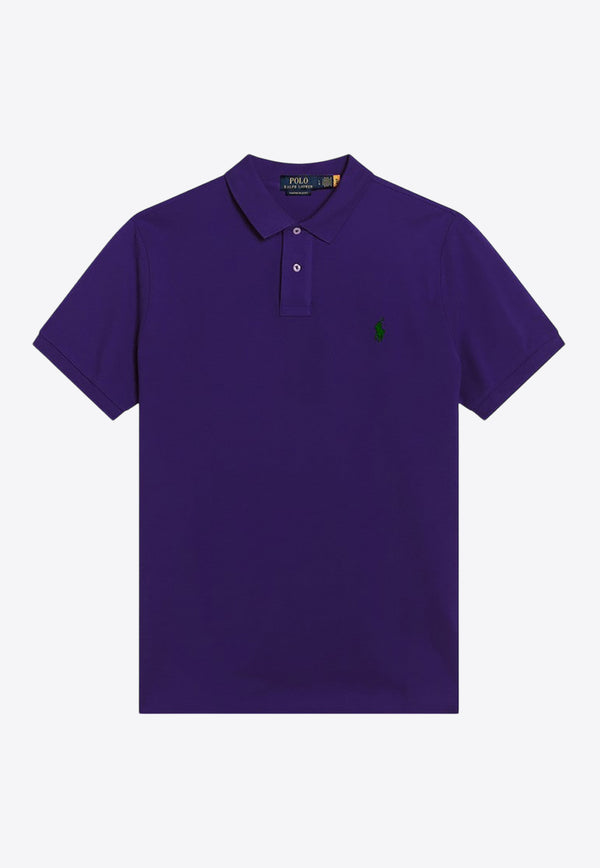 Polo Ralph Lauren Logo Embroidered Polo T-shirt Purple 710782592027CO/Q_POLOR-CH